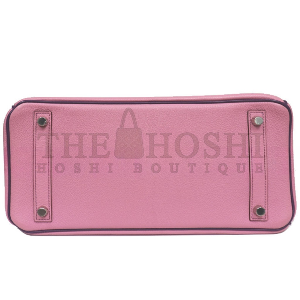 H**me5 BIRKIN 30 EPSOM MALVA AND ANEMONE PURPLE SILVER BUCKLE 5010502009566 (30*23*15cm) Master Quality